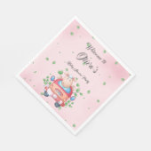 Niedliches Baby Lamb Baby Duschpapier Serviette (Ecke)