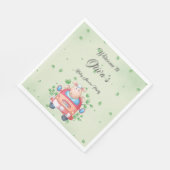 Niedliches Baby Lamb Baby Duschpapier Serviette (Ecke)