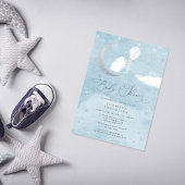 Niedliches Baby Lamb Ballon Kinderdusche Einladung