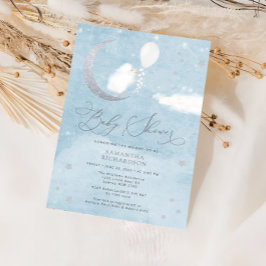 Niedliches Baby Lamb Ballon Kinderdusche Einladung