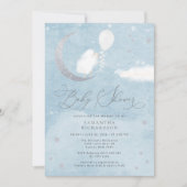 Niedliches Baby Lamb Ballon Kinderdusche Einladung (Vorderseite)