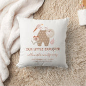 Niedliches Baby Little Explorer Boho Birth Informa Kissen (Decke)
