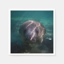 Niedliches Baby Manatee 50 Papierservietten