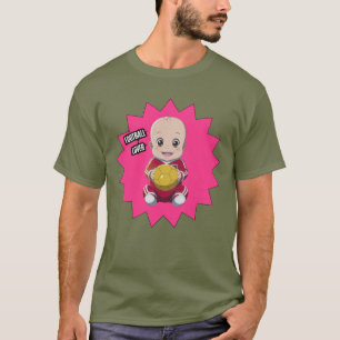 Niedliches Baby mit Fußballspieleroutfit T - Shirt