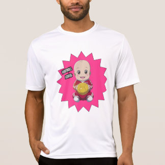 Niedliches Baby mit Fußballspieleroutfit T - Shirt