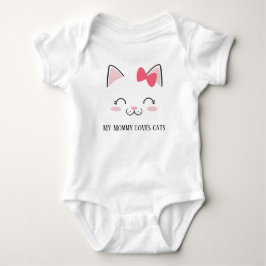 niedliches Baby Mommy Katzenliebhaber Strampler