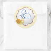 Niedliches Baby Monthly Meilenstein Runder Aufkleber (Tasche)