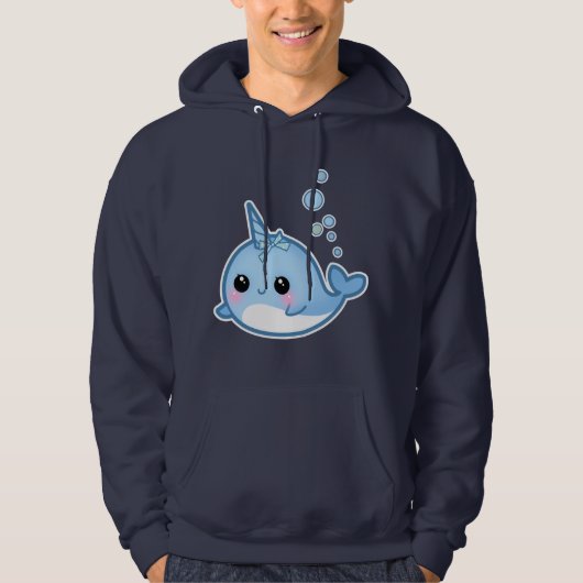Niedliches Baby narwhal Hoodie (Vorderseite)