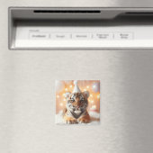 Niedliches Baby offenbart neutrales Gelbschwanz-Ti Magnet (In Situ (Geschirrspüler))