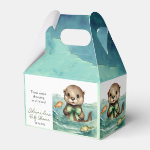 Niedliches Baby Otter Gender Neutral Baby Dusche Geschenkschachtel
