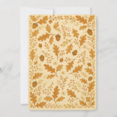 Niedliches Baby Owl Fall Dusche Wald Nesting Party Einladung (Rückseite)