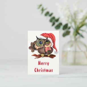 Niedliches Baby Owl mit Geschenkkarte Mitteilungskarte