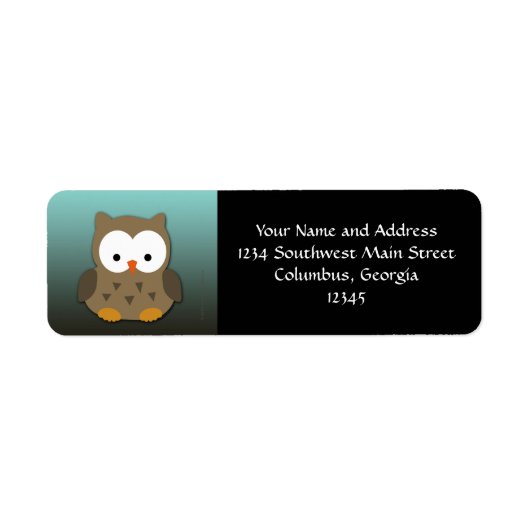 Niedliches Baby Owl Personalisiert (Vorne)