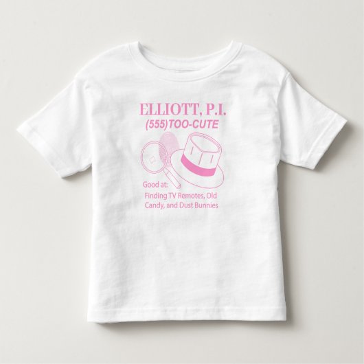 Niedliches Baby P.I. Kleinkind T-shirt (Vorderseite)