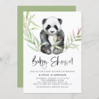 Niedliches Baby Panda Greenerenery Baby Dusche