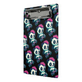 Niedliches Baby Panda mit Mohawk | Skater Panda Mini Klemmbrett (Gewinkelt2)