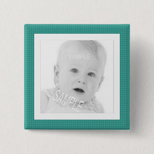 Niedliches Baby personalisiertes Instagram Foto Button