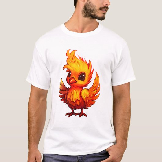 Niedliches Baby Phoenix aus den Aschen T-Shirt (Vorderseite)
