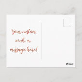 Niedliches Baby Pig und Pumpkin Erntedank Postkart Postkarte (Rückseite)