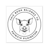 Niedliches Baby-Piglet Dieses Buch gehört zum Name Permastempel (Design)