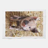 Niedliches Baby Piglet Farm Animals Barnyard Babys Handtuch (Horizontal)