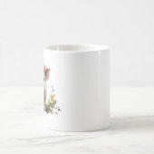 Niedliches Baby-Piglet mit Blume Kaffeetasse (Mittel)