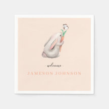 Niedliches Baby Rabbit Napkins für Party