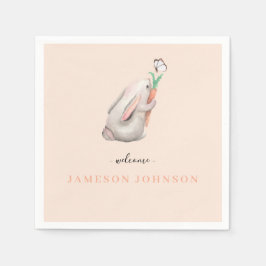 Niedliches Baby Rabbit Napkins für Party Serviette