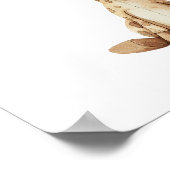 Niedliches Baby Reh Be Wild Kinderzimmer Kinderzim Poster (Ecke)