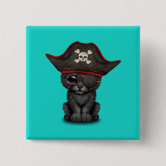 Niedliches Baby-schwarzer Panther CUB kapern Button