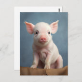 Niedliches Baby Schweine - Funny Farm Animes Postkarte (Vorne/Hinten)