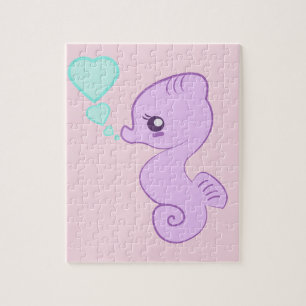 Niedliches Baby-Seepferdpuzzlespiel Puzzle