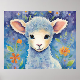 Niedliches Baby Sheep Poster