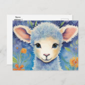 Niedliches Baby Sheep Postkarte (Vorne/Hinten)