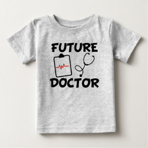 Niedliches Baby-Shirt zukünftigen Doktors lustig Baby T-shirt
