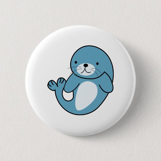 Niedliches Baby-Siegel Button (Vorderseite)