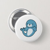 Niedliches Baby-Siegel Button (Vorne & Hinten)