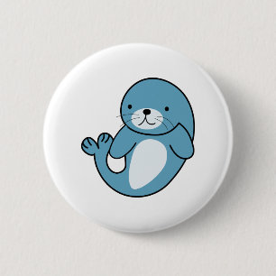Niedliches Baby-Siegel Button
