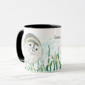 Niedliches Baby Siegel Farbbild Guten Morgen Tasse (Vorderseite Links)