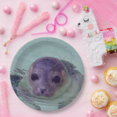 Niedliches Baby-Siegel Pappteller (Party)