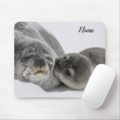 Niedliches Baby-Siegel und Mama Personalisierte Ma Mousepad (Mit Mouse)