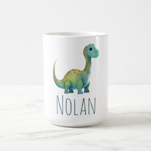 Niedliches Baby T-Rex Dinosaurier Name Kleinkind G Kaffeetasse (Mittel)