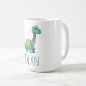Niedliches Baby T-Rex Dinosaurier Name Kleinkind G Kaffeetasse (VorderseiteRechts)