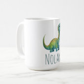 Niedliches Baby T-Rex Dinosaurier Name Kleinkind G Kaffeetasse (Vorderseite Links)