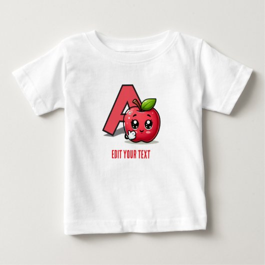 Niedliches Baby-T-Shirt individuell anpassbar Baby T-shirt (Vorderseite)