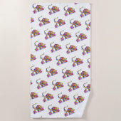 Niedliches Baby und Mama Elefanten Badetuch (Vorderseite)