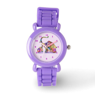 Niedliches Baby und Mama Elephant Watch Armbanduhr