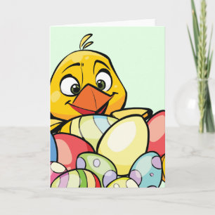 Niedliches Baby- und Ostereier Feiertagskarte