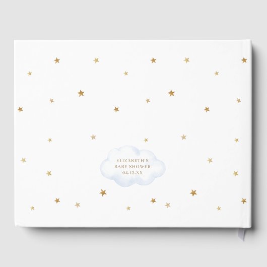 Niedliches Baby unseres Dreams Baby Shower Guest B Gästebuch (Rückseite)