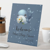 Niedliches Baby Whale Babydusche Schild (In Situ)